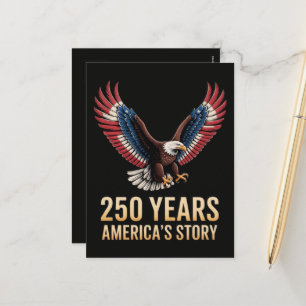 Amerikas 250-årsjubileum helg vykort