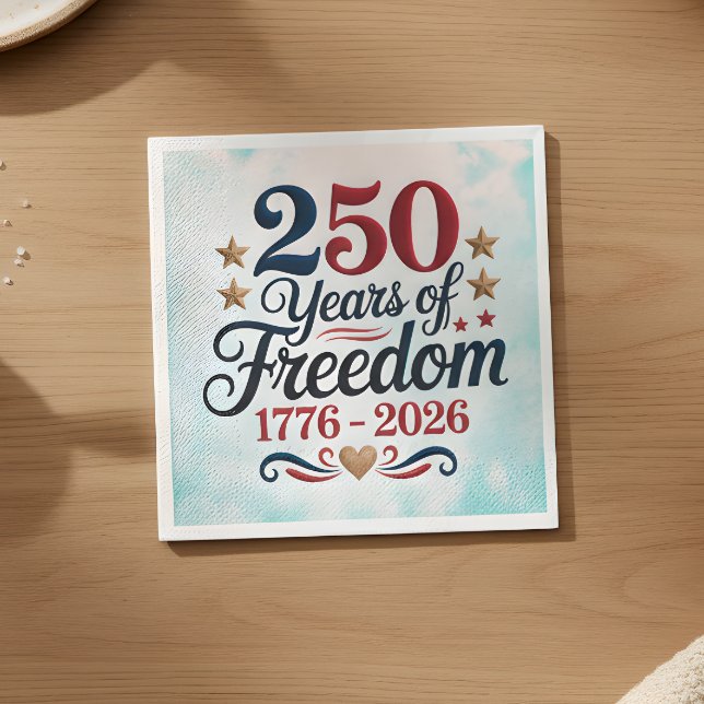 Amerikas 250-årsjubileum Himmel Pappersservett (Skapare uppladdad)