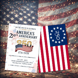 Amerikas 250-årsjubileum Independence hall Galan Inbjudningar