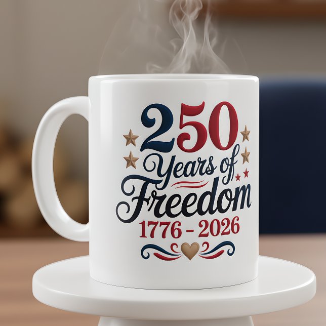 Amerikas 250-årsjubileum  kaffemugg (Skapare uppladdad)