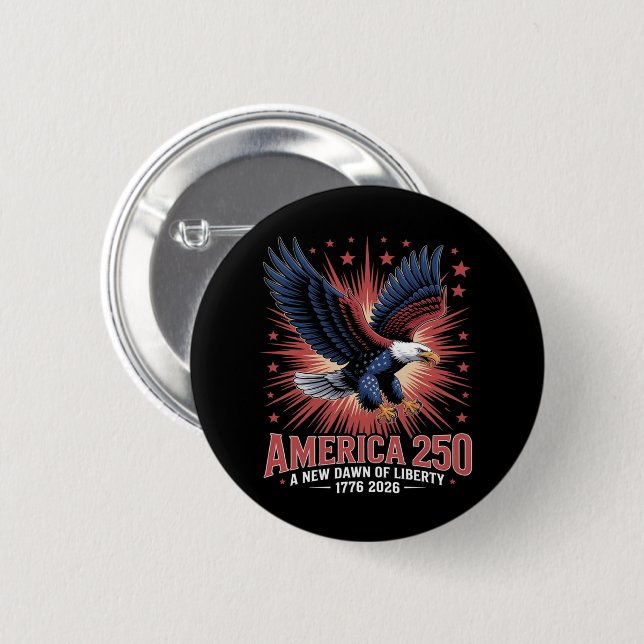 Amerikas 250-årsjubileum  knapp (Framsida & baksida)