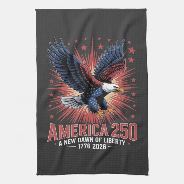 Amerikas 250-årsjubileum kökshandduk (Vertikal)