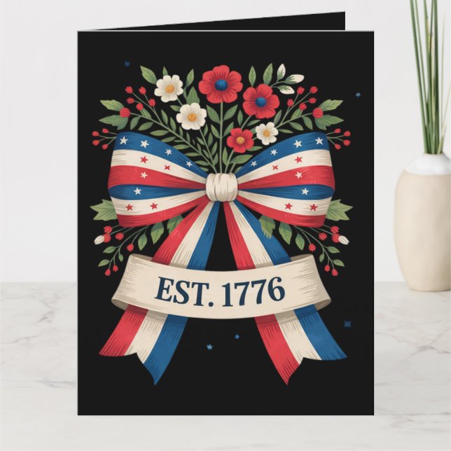 Amerikas 250-årsjubileum kort (Framsida)