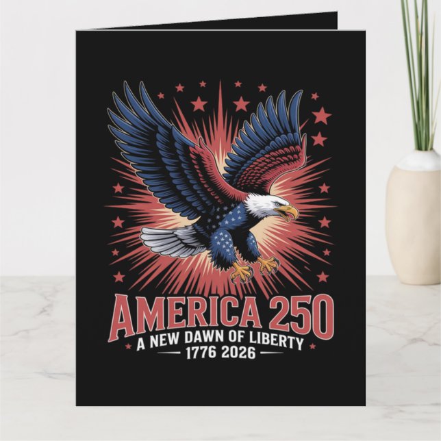 Amerikas 250-årsjubileum  kort (Framsida)