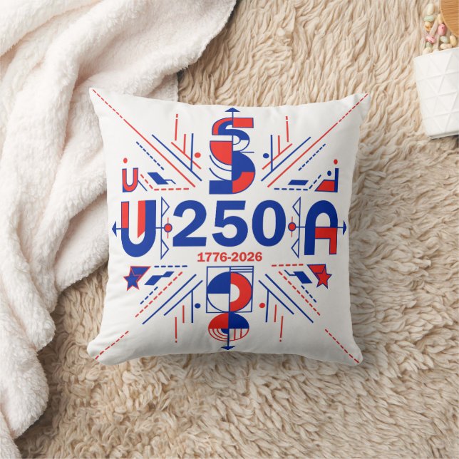 Amerikas 250-årsjubileum kudde (Filt)