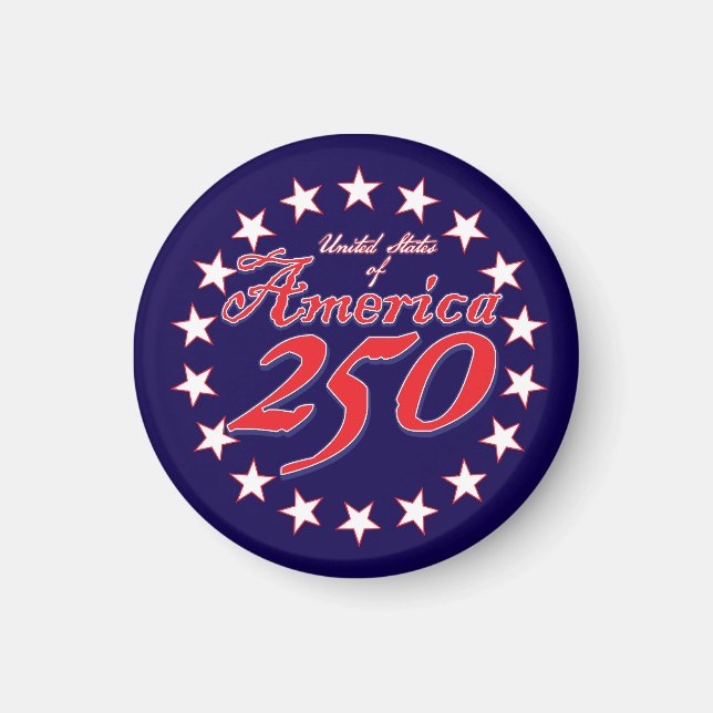 Amerikas 250-årsjubileum magnet (Framsidan)