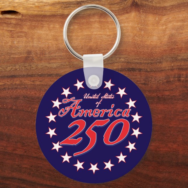 Amerikas 250-årsjubileum nyckelring (Framsida)