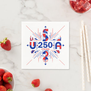 Amerikas 250-årsjubileum pappersservett