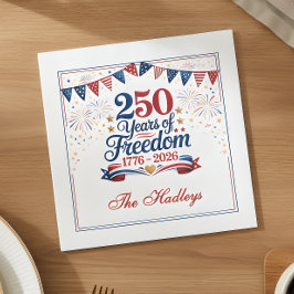 Amerikas 250-årsjubileum pappersservett