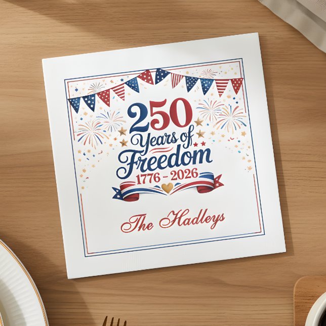 Amerikas 250-årsjubileum pappersservett (Skapare uppladdad)