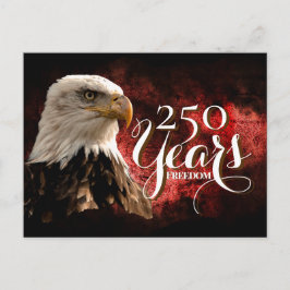 Amerikas 250-årsjubileum Patriotisk Örn Postkort Vykort