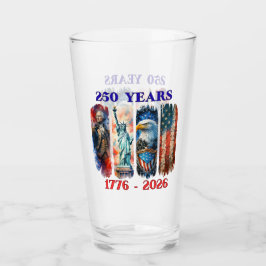 Amerikas 250-årsjubileum Patriotiskt  Glaskopp