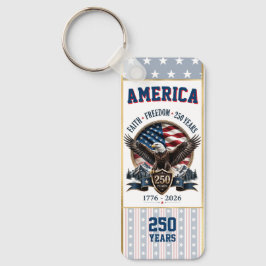Amerikas 250-årsjubileum Patriotiskt Nyckelring
