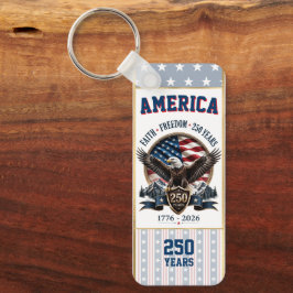Amerikas 250-årsjubileum Patriotiskt Nyckelring