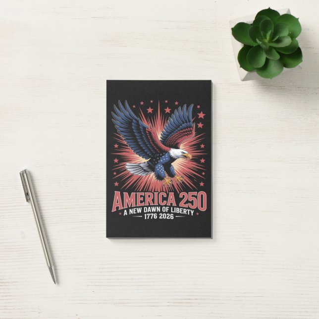 Amerikas 250-årsjubileum post-it block (Kontor)