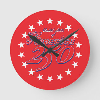 Amerikas 250-årsjubileum rund klocka