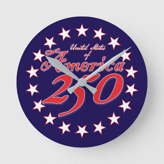 Amerikas 250-årsjubileum rund klocka (Framsida)