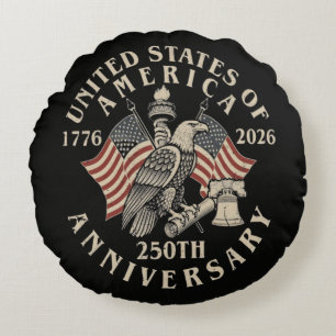 Amerikas 250-årsjubileum rund kudde