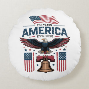 amerikas 250-årsjubileum rund kudde
