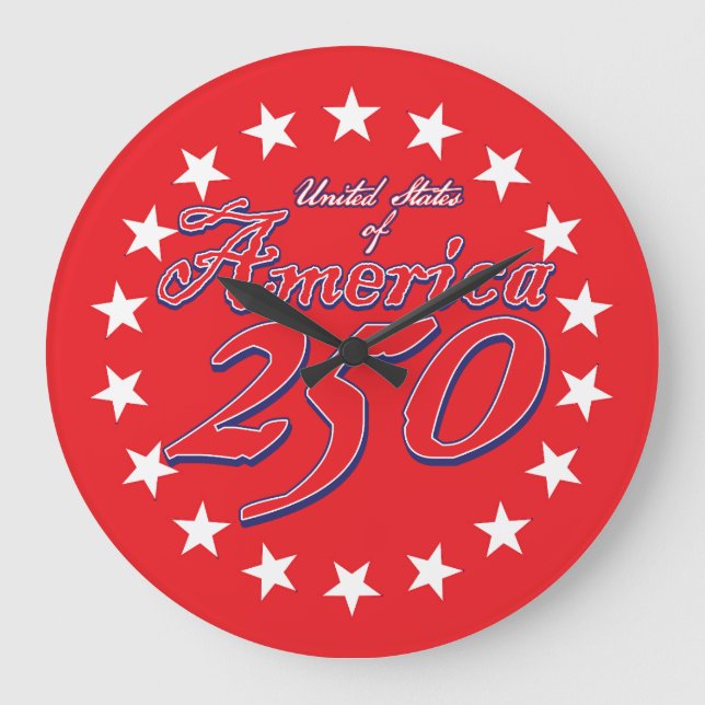 Amerikas 250-årsjubileum stor klocka (Framsida)