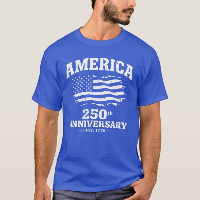 Amerikas 250-årsjubileum t shirt (Framsida)