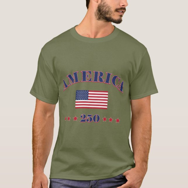 Amerikas 250-årsjubileum t shirt (Framsida)