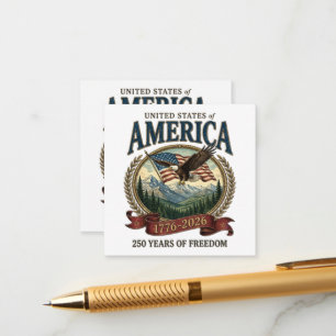 Amerikas 250-årsjubileum tilläggskort
