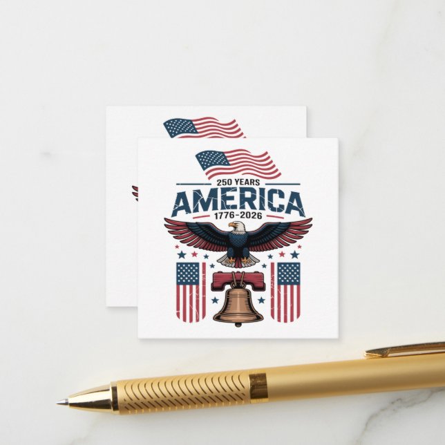 amerikas 250-årsjubileum tilläggskort (Fram/Back In Situ)
