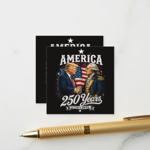 Amerikas 250-årsjubileum Trump Washington Tilläggskort