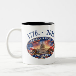 Amerikas 250-årsjubileum Två-Tonad mugg