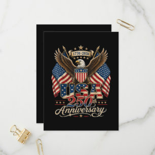Amerikas 250-årsjubileum USA 1776 2026 Inbjudan Vykort