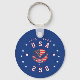 Amerikas 250-årsjubileum USA 250 1776 2026 Nyckelring