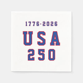 Amerikas 250-årsjubileum USA 250 1776 2026 Pappersservett