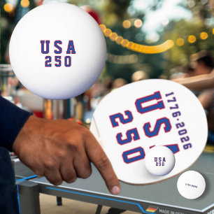 Amerikas 250-årsjubileum USA 250 1776 2026 Pingisboll