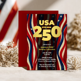 Amerikas 250-årsjubileum, USA 250-fest Inbjudningar