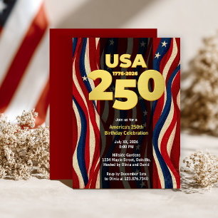 Amerikas 250-årsjubileum, USA 250-fest Inbjudningar