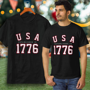 Amerikas 250-årsjubileum USA Grundad 1776 T Shirt