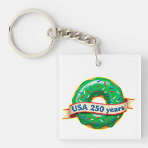 Amerikas 250-årsjubileum USA med söt donut