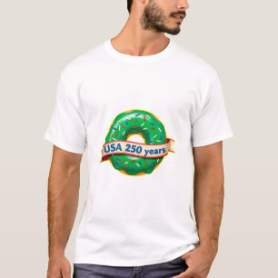 Amerikas 250-årsjubileum USA med söt donut T Shirt