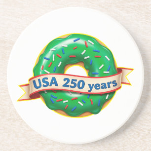 Amerikas 250-årsjubileum USA med söt donut Underlägg