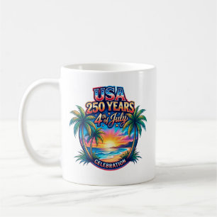 Amerikas 250-årsjubileum USA Palm Beach Kaffemugg