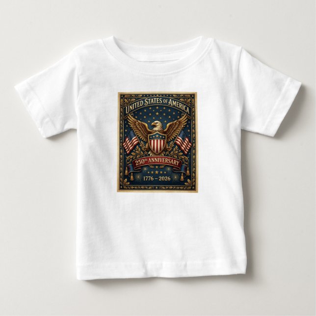 Amerikas 250-årsjubileum Version 1    T Shirt (Framsida)
