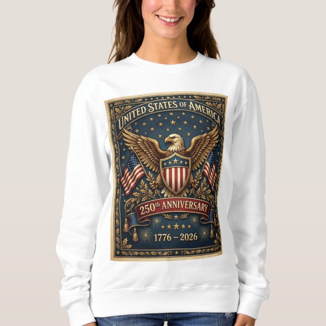 Amerikas 250-årsjubileum Version 1  T Shirt (Framsida)