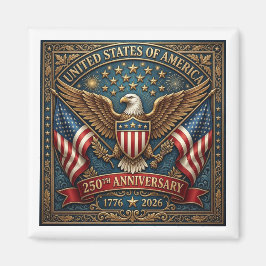 Amerikas 250-årsjubileum Version 2 Magnet