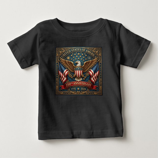 Amerikas 250-årsjubileum Version 2 T Shirt (Framsida)