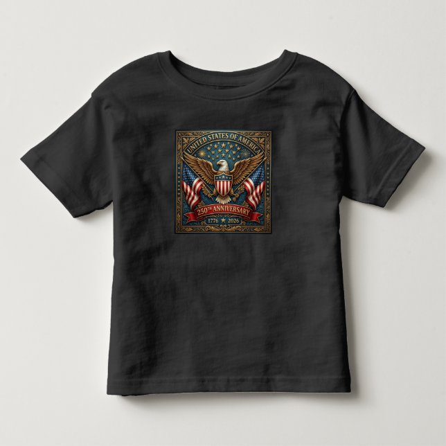 Amerikas 250-årsjubileum Version 2 T Shirt (Framsida)