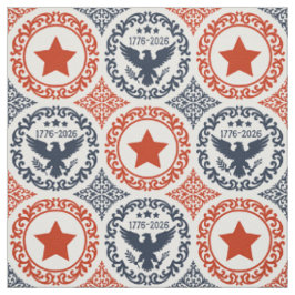 Amerikas 250-årsjubileums Heritage Eagle Damask Rö Tyg