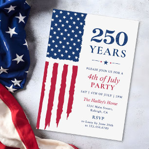 Amerikas 250-årsjubileumsevenemang inbjudningar