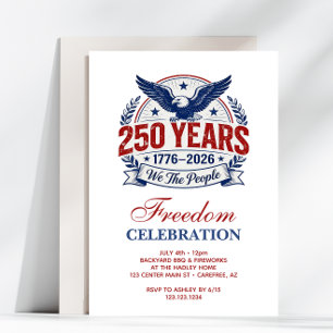Amerikas 250-årsjubileumsevenemang inbjudningar