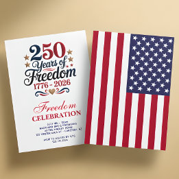 Amerikas 250-årsjubileumsfest inbjudningar